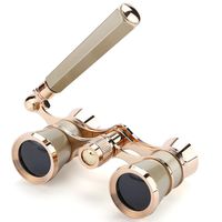 Opera Glasses Binoculars 3X25 Theater Glasses Mini Binocular Compact Lightweight with Handle for Adults Kids Women in Musical Concert