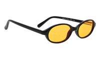 Light Blocking Glasses Amber(Orange) Tinted Lens Blocks 100% of Blue/UV Rays Kids,Black