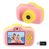 Kids Digital Camera Gifts for Girls 3-9 Years Old, Selfie Video Cameras for Children, Toddler Mini Shockproof Soft Silicone 1080P Child Camera Birthday for Little Girls