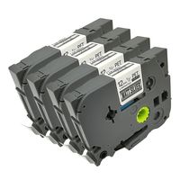 Label Orison 4PK Compatible with Brother P-Touch Label Maker Tape TZe-931 TZ-931 Standard Laminated Cassette Black on Matt Silver 12mmX8m(0.47" x26.2')