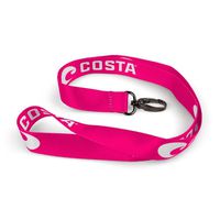 Costa Del Mar Lanyard Logo, Hot Pink/White