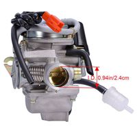 PD24J Carburetor for 4-Stroke GY6 125cc 150cc ATV Go Karts Scooter Mopeds QMJ/QMI157 QMJ/QMI152 - Manifold Intake Fiameter 24mm PD24J Carb