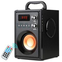 TAMPROAD Portable Wireless Bluetooth Speaker 20W Subwoofer Heavy Bass Wireless Stereo Outdoor/Indoor Speakers Support Remote Control FM Radio TF Card LCD Display for Home Party Smartphone Computer PC