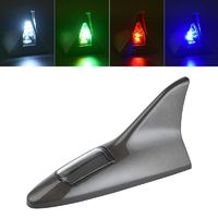 Shark Fin Aerial-MASO Solar Power Shark Fin 8 LED Warning Light for Car（Grey）