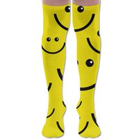 Smiley Face Unisex Fashion Socks Athletic Stockings 60cm Over The Knee Long Socks