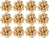 The Gift Wrap Company 4832-09 Decorative Confetti Bows, Large, Gold Metallic
