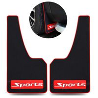 LLJSTAT Soft Material Automotive Fender Car Mud Flaps Universal Fit Black Splash Guards Rubber mud Guard No Collision Universal 43.5cm23cm0.5cm (Sports)