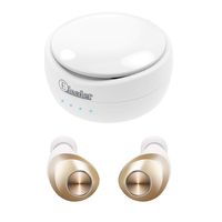 ELECDER D11 True Wireless Earbuds Bluetooth 5.0 Headphones in Ear with Microphone, IPX5 Waterproof, Charging Case for Workout, Running (White)