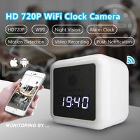 Safamily HD WiFi Hidden Nanny Spy Camera Clock, Wireless IP Home Security Cam, Motion Detection, Wall/Battery Powered,App Control and Remote Viewing