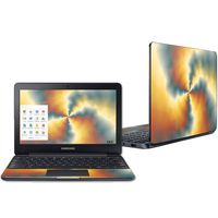 Mightyskins Skin Compatible with Samsung Chromebook 3 11.6" - Eye of The Storm | Protective, Durable, and Unique Vinyl Decal Wrap Cover | Easy to Apply, Remove, and Change Styles | Made in The USA