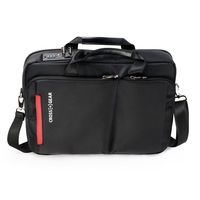 CrossGear Briefcase with Combination Lock Anti Theft Business Office Bag Laptop Sleeve case,for Men Women CR-2803BK Black