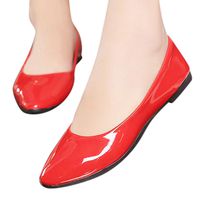 Faionny Women Single Shoes Cute Slip On Ladies Work Shoes Flat Shallow Boat Shoes Casual Ballerina Shoes Summer Office Shoes