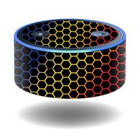 MightySkins Skin Compatible with Amazon Echo Dot - Primary Honeycomb | Protective, Durable, and Unique Vinyl Decal wrap Cover | Easy to Apply, Remove, and Change Styles | Made in The USA