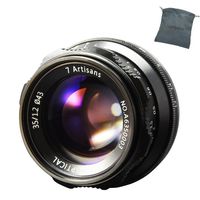 7artisans 35mm F1.2 Manual Focus Lens APS-C Fit for Compact Mirrorless Cameras Fuji X-A1 X-A10 X-A2 X-A3 A-AT X-M1 XM2 X-T1 X-T10 X-T2 X-T20 X-Pro1 X-Pro2 X-E1 X-E2 E-E2s X-E3