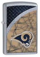 Zippo NFL La Rams Street Chrome Pocket Lighter