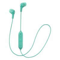 JVC Soft Wireless Earbud with Stayfit Tips, Remote and Mic and Bluetooth Green (HA-FX9BTG)