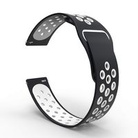 DDJOY Compatible Replacement for Withings Steel HR Sport Smartwatch 40mm/Samsung Galaxy Watch Active/Galaxy Watch 42mm/Verizon GizmoWatch Watch Band, 20mm Quick Release Watch Band (Black/White)