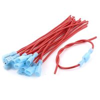 uxcell 6.3mm Crimp Terminal Cable Male Female Spade Connector Wire 20pcs
