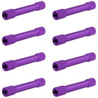 Hobbypark 8-Pack M3x35mm Aluminum Alloy Standoffs Spacer RC Drone Replacement (Purple)