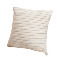Hot Sale!!18" x 18" Cafe Sofa Cushion Cover Home Decor,Knitting Fashion Throw Pillow Cases With Hidden Zipper (Beige)