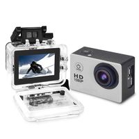 YUNTAB Sport Action Camera Vlog DV, HD 1080P 2.0 inch, 5MP, 120 Degree Wide-Angle, 30m Underwater Waterproof Camcorder(Silver) (Silver)