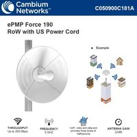Cambium Networks C050900C181A ePMP Force 190 5GHz Integrated Radio, Subscriber Module, Rest Of World (RoW) With US Power Cord (US Cord)