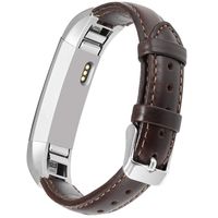 UMAXGET Leather Band Compatible with Fitbit Alta (HR)/Ace Bands, Retro Genuine Leather Replacement Strap with Metal Buckle Compatible with Fitbit Alta (HR)/Ace Women Men