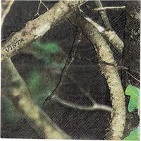 Black Camo Beverage Napkin (Next Vista Camo, Cocktail Napkin, 16 Pack) Camo Colorz Collection by Havercamp