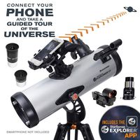 Celestron - StarSense Explorer LT 114AZ Smartphone App-Enabled Telescope - Works with StarSense App to Help You Find Stars, Planets & More - 114mm Newtonian Reflector - iPhone/Android Compatible