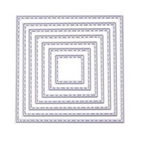 ZbFwmx Square Cutting Dies Stencil DIY Scrapbook Album Paper Card Embossing Tool