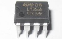 FAIRCHILD SEMICONDUCTOR LM358N IC, OP-AMP, DIP-8 (10 pieces)