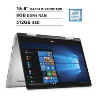 2019 Dell Inspiron 14 5482 14 Inch FHD 2-in-1 Touchscreen Laptop (8th Gen Intel Quad Core i7-8565U up to 4.6 GHz, 8GB RAM, 512GB SSD, Intel UHD Graphics 620, Backlit Keyboard, Windows 10) (Renewed)