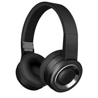 Bluetooth Headphones with Built-in Mic, Wireless and Wired Over-Ear Headset with Comfortable Earpad for PC, Tablets and Smartphones (Black+Silver)