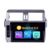 Android 9.0 PX6 Cortex A72 4G Ram 64G ROM Autoradio GPS Navigation Radio Steering Wheel Control Mirror Link North America Map Bluetooth WiFi Headunit for Toyota Landcruiser Prado 2014 2015 2016 2017