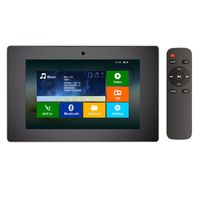 HELMER Bluetooth Amplifier in Wall, Home Stereo Audio System, 5 Inches Video Player with Touch Screen, Black, BM207M