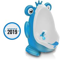 Frog Potty Training Urinal for Boys Toilet with Funny Aiming Target - Blue