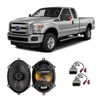 Compatible with Ford F-350 XL 2013-2016 Rear Side Panel Factory Replacement Harmony HA-R68 Speakers