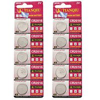 USARemote Battery CR2016 3V for Car Remote Key Fob Keyless Entry (Pack of 10)