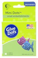 Glue Dots Mini Dot Roll, Contains 300 (.19 inch) Mini Adhesive Dots (32794-300)