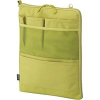 LIHIT LAB Laptop Sleeve, Water & Stain Repellent, Vertical for Backpack, Lime Green, 13.4" x 9.8"-Compatible with MacBook Pro, MacBook Air, Lenova Pad, Samsung Book, Surface Book (A7683-6)