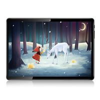 Tablet 10.1 Inch,Octa Core,4GB+64GB,1920x1200 HD IPS,12MP Camera,4G LTE Dual SIM,WiFi,Android 7.0-Black