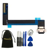 Mencia Parts For iPad Air 2 2nd Gen Black Charger Charging Connector Dock Connector Port Flex Cable Replacement Part + Free Tool Kit