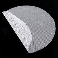Meolin Silicone Steamer Mesh Non-stick Pad Round Shape Dumplings Mat,Silica gel,11.8in