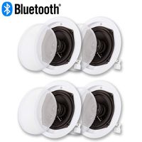 Acoustic Audio R191 Bluetooth in Ceiling Flush Mount Powered 4 Speaker Set