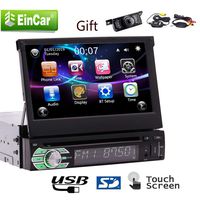 Free 8GB GPS Map Card and Wireless Rear Camera Included!!! 7 Inch GPS Navigation System Car Stereo Single DIN Anti-Theft Detachable Face Panel Bluetooth Car Radio Headunit