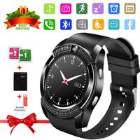 SFABFEMIT Bluetooth Smart Watch with Camera Touchscreen,Smart Watches Waterproof Unlocked Phones Watch with SIM Card Slot Compatible with Android Phone XS 8 7 6 (V8)