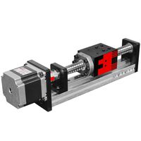 FUYU FSL40 Linear Guide Slide Table Ball Screw Motion Rail CNC Linear Guide Stage Actuator Motorized Nema 23 Stepper Motor[50mm Stroke]