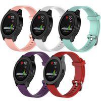 QGHXO Band for Garmin VivoActive 3, Soft Silicone Replacement Watch Band for Garmin VivoActive 3 / Garmin Vivoactive 3 Music/Garmin Forerunner 645 Music (5PCS Bands-Girl, Large)