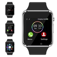 Qidoou Smart Watch Fitness Tracker,Samrtwatches Compatible Android iPhone Touch Screen Step Calorie Sleep Sedentary Monitor Waterproof Call Message Music with SIM SD Slots Men Women（Silver）