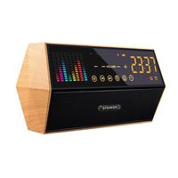 Bluetooth Speaker, 2018 Sysmarts Portable Wireless Bluetooth 4.2 Stereo Speaker with FM Radio Digital Alarm Clock Supported TF Card/AUX-in USB Charging (Yellow)